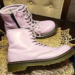 Dr Martens Lavender Combat Boots 4